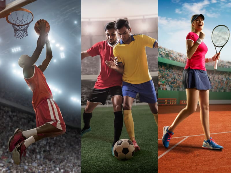 Sports betting action image representing live match moments on cv666